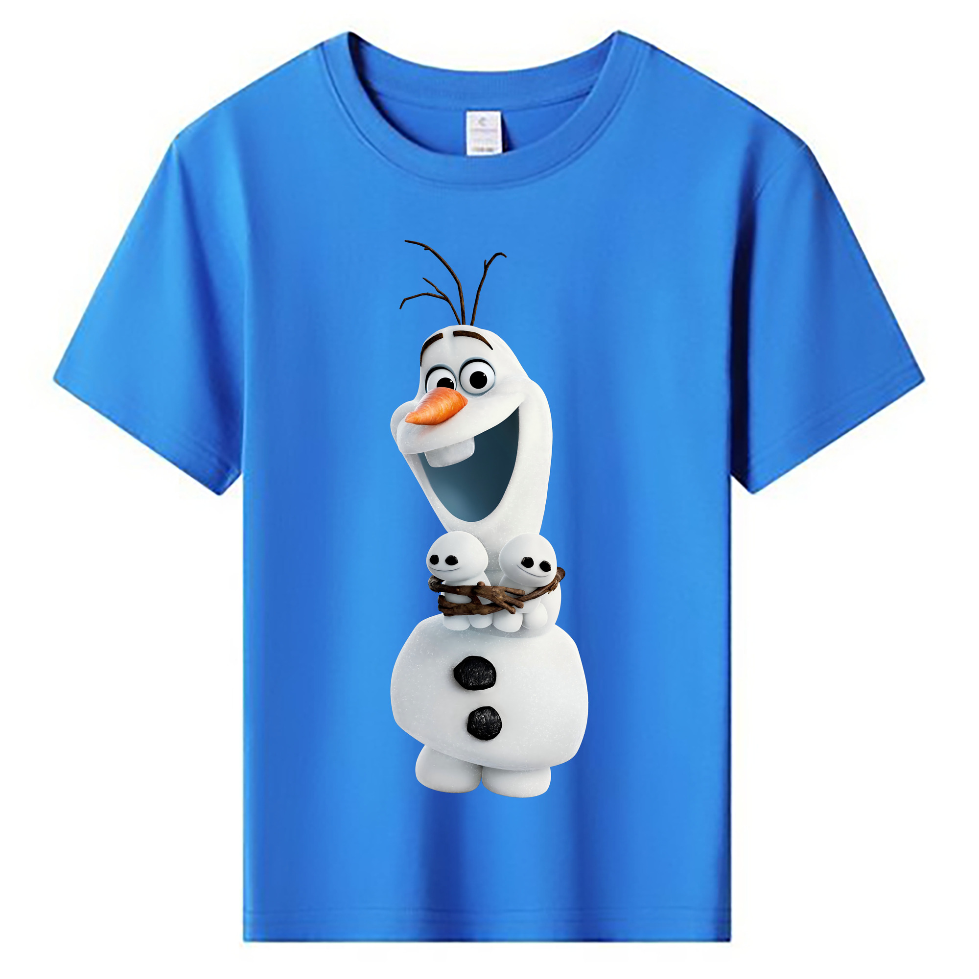 （画像用） アナと雪の女王 アンナ エルサ Frozen Anna Elsa 綿100％キッズTシャツ（フロントプリント）